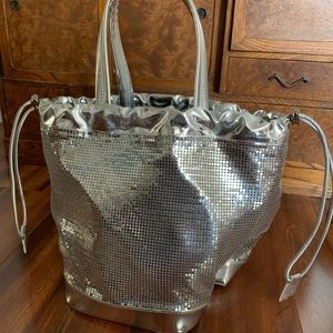 paco rabanne pixel tote/shoulder bag